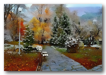 Прощается осень