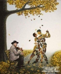 Играла скрипка в парке сером