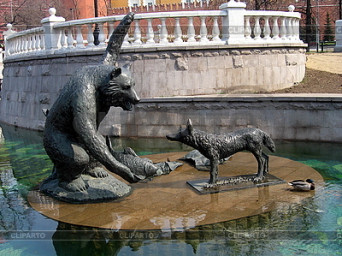 Басни Посохова про медведя и волка